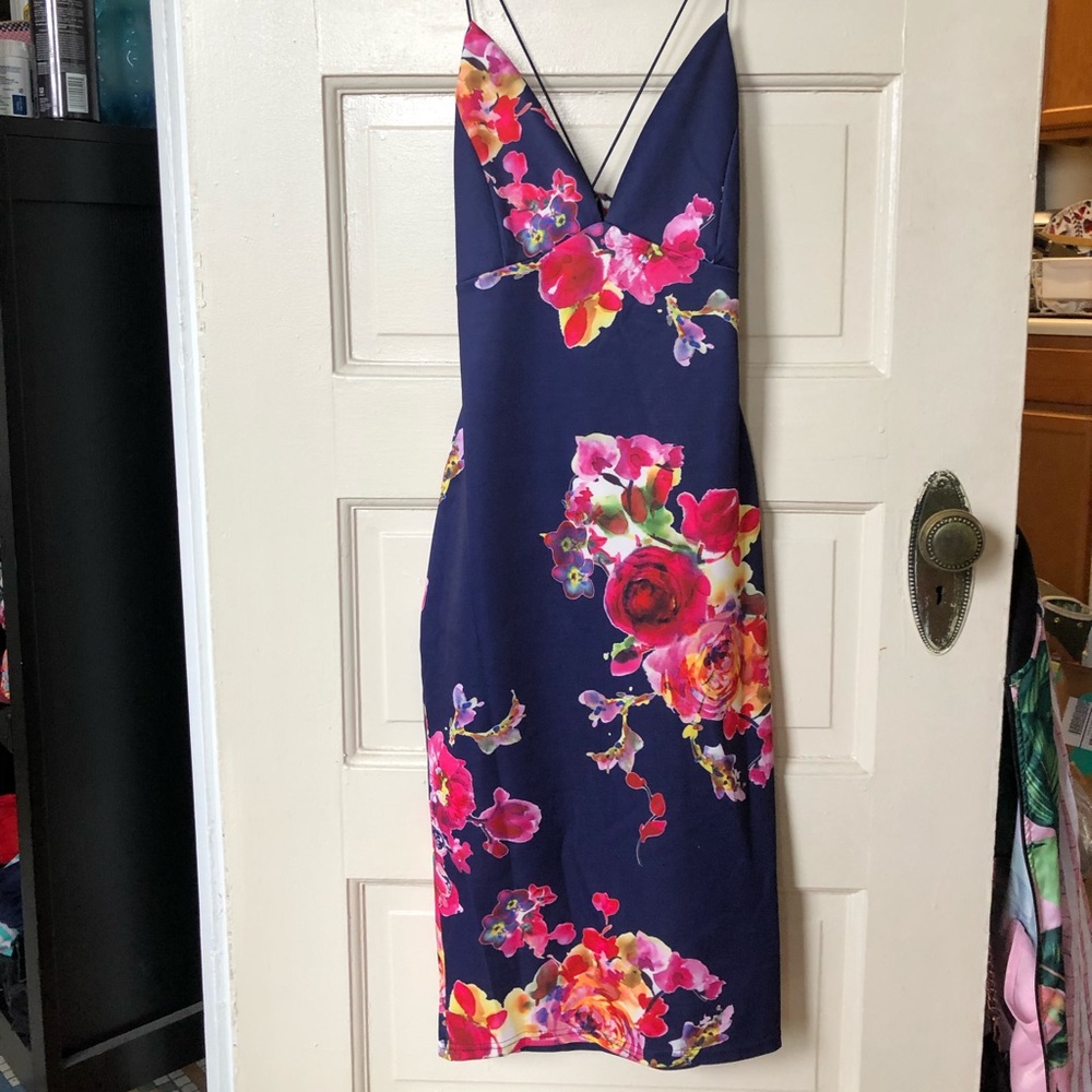 AX floral bodycon dress